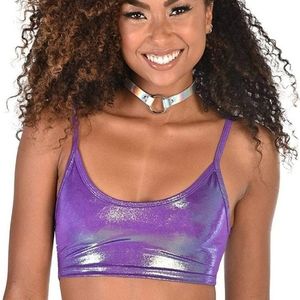 Iheartraves iridescent top